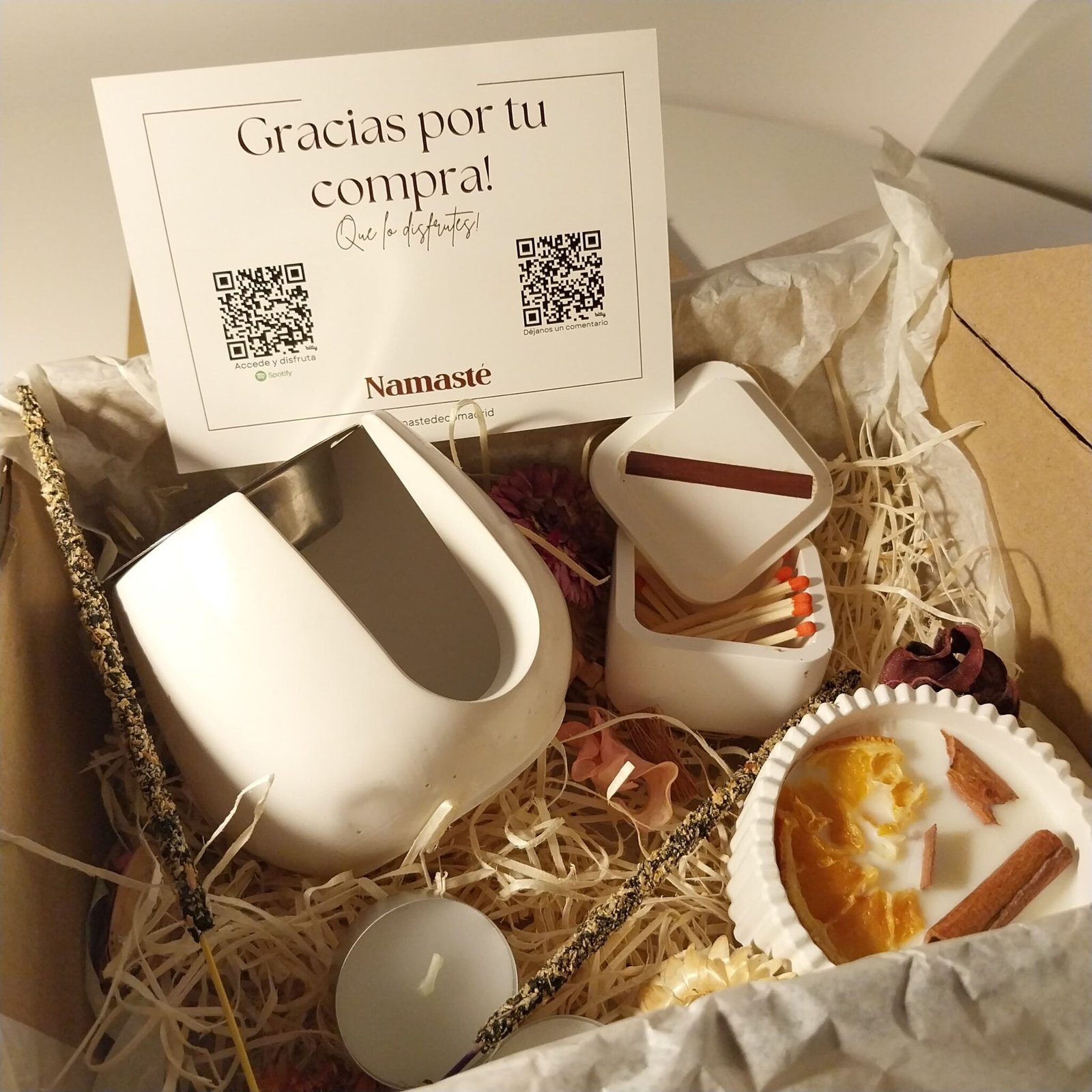 caja decorativa de las velas aromaticas para que puedas comprar en madrid