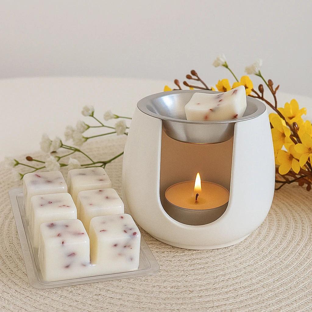 wax melt de sandalo y bambu para decorar y aromataizar tu hogar en madrid