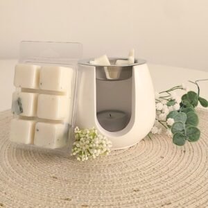 Wax melt artesanal con aroma a citronela, alternativa ecológica a las velas de citronela